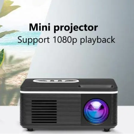 600 Lumen LED Built-in Speaker HD Mini Projector