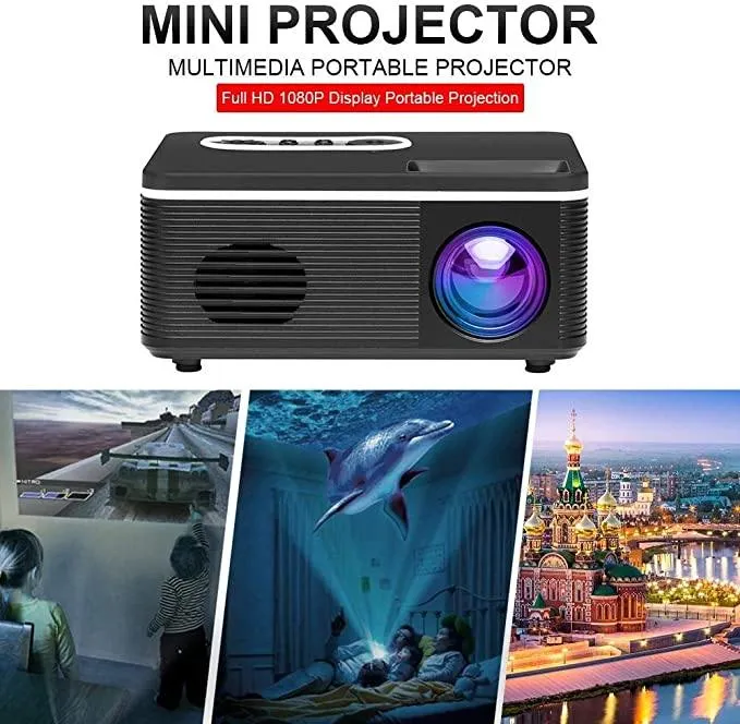 600 Lumen LED Built-in Speaker HD Mini Projector