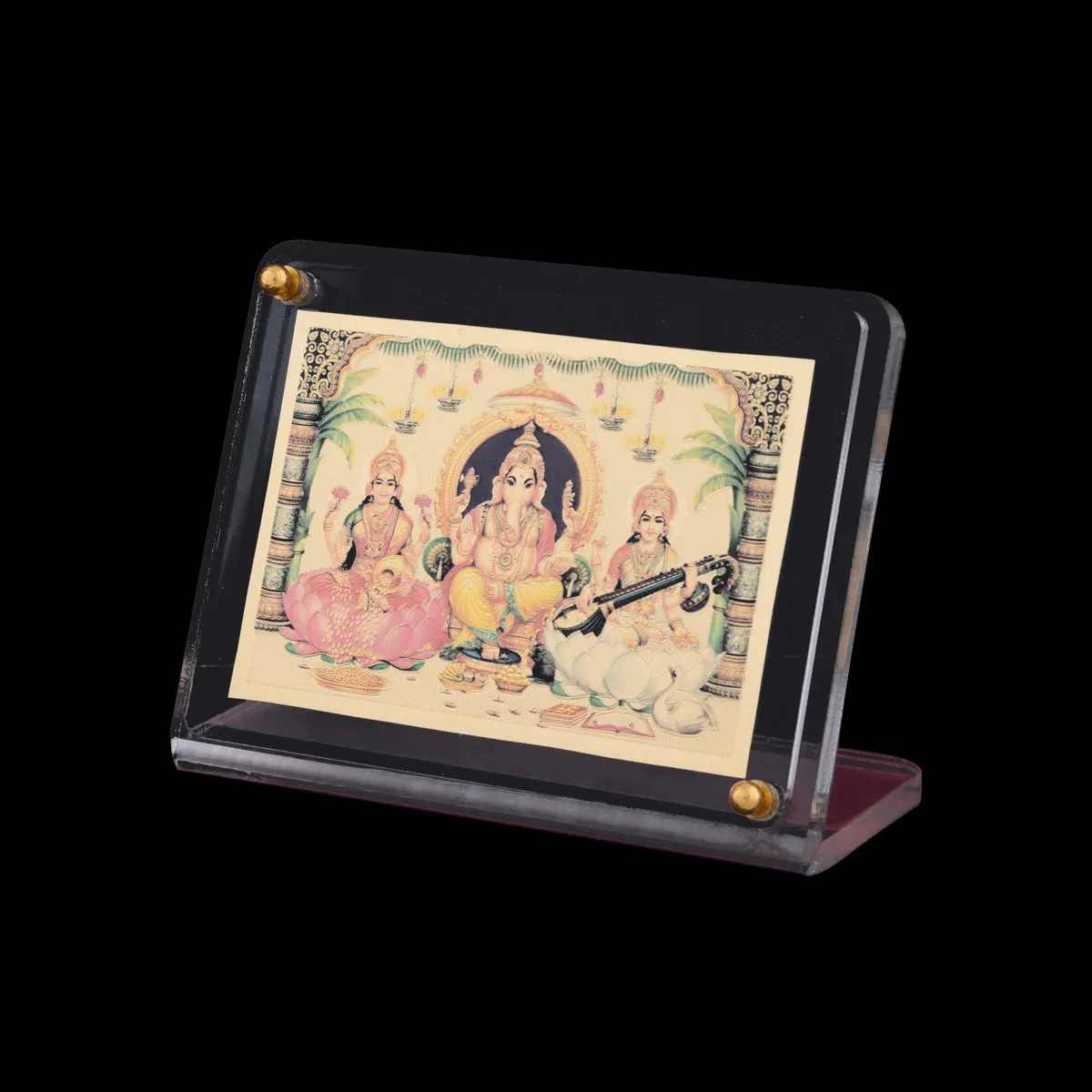 Acrylic Photo Stand - 3 x 4 Inches | Acrylic Car Dashboard Photo Stand/ Acrylic Picture Frame Stand For Car