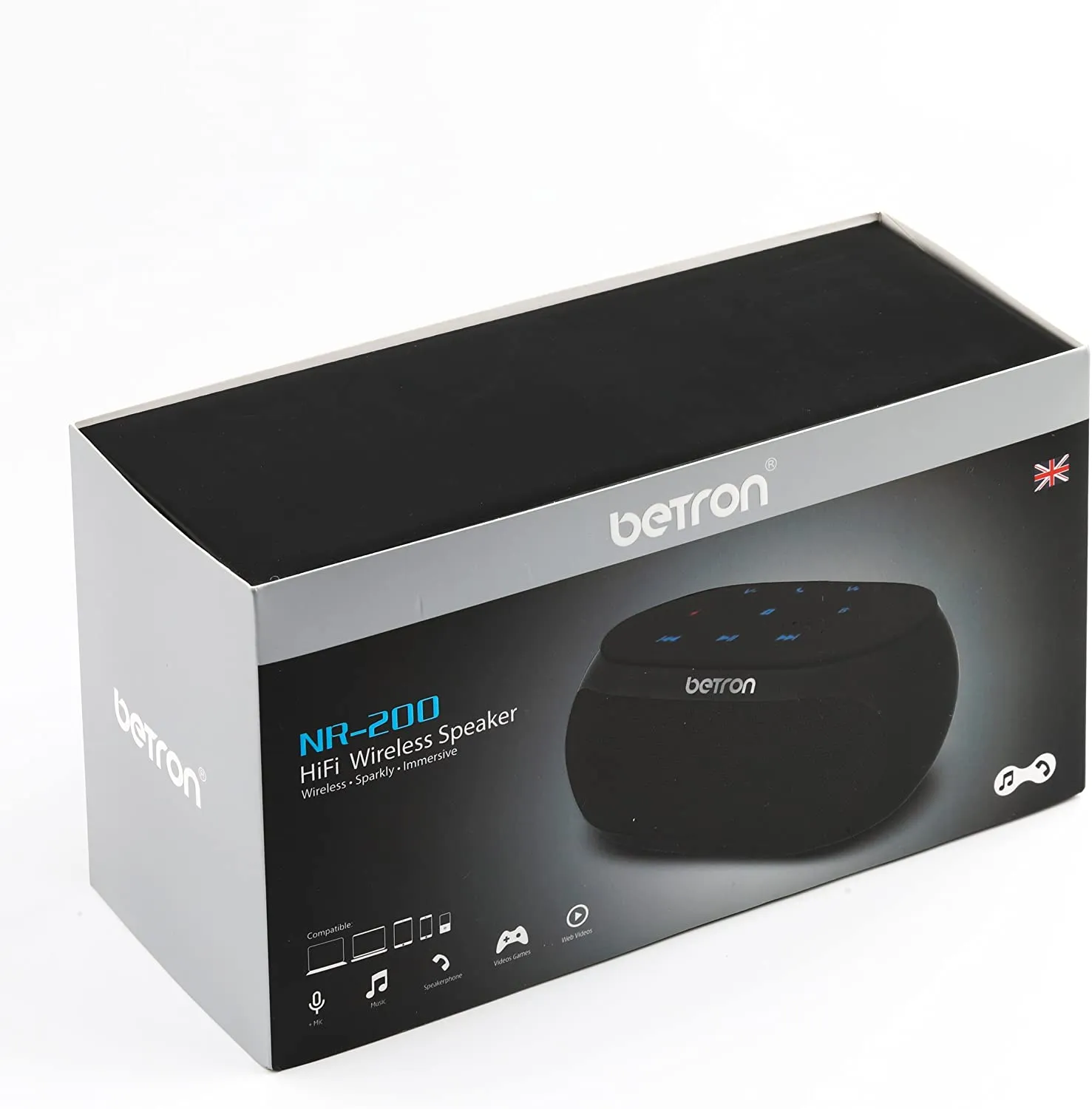 Betron NR200 Bluetooth Wireless Speaker Stereo Sound Clean Bass Powerful Volume for iPhone Samsung