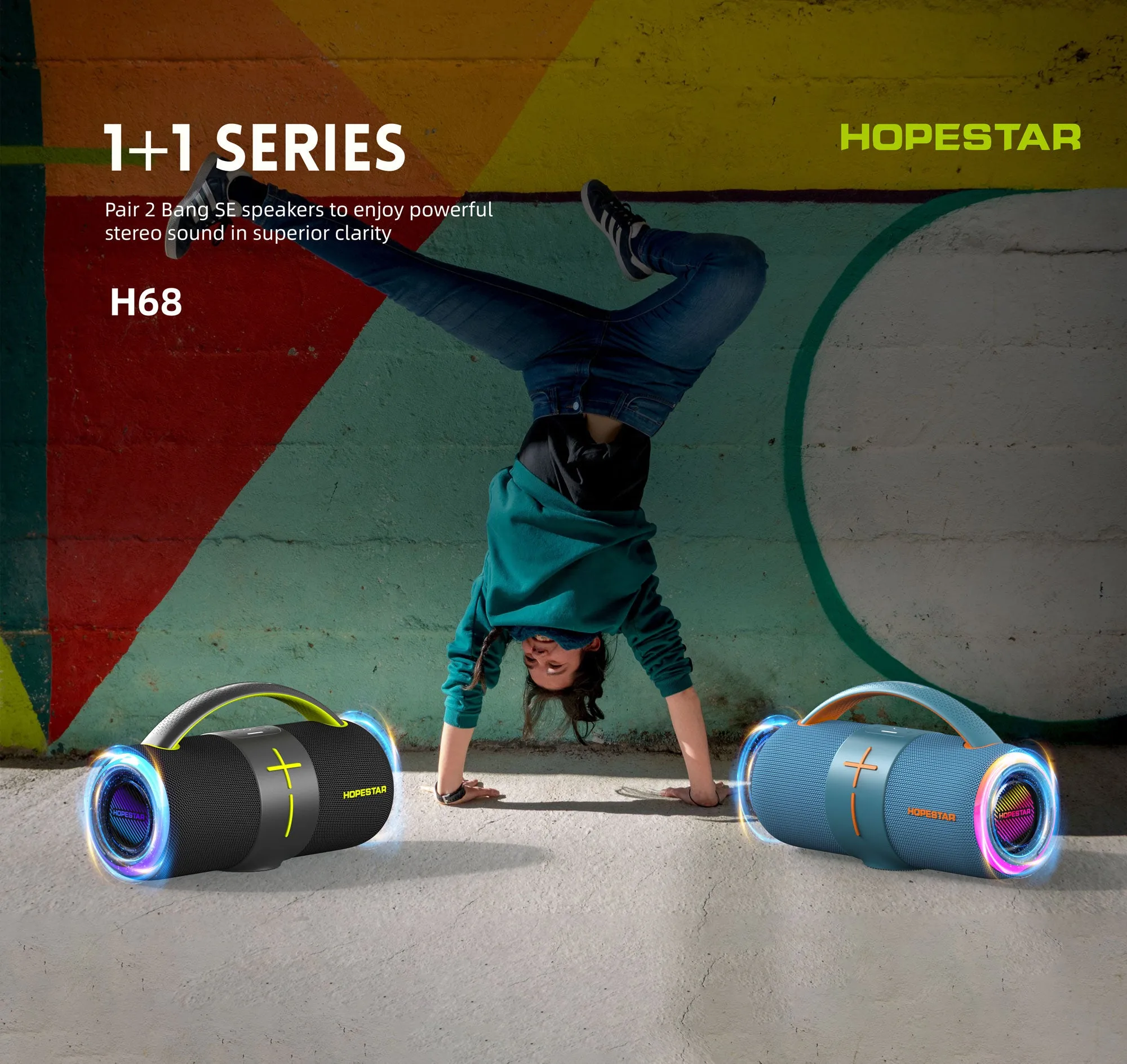 Bluetooth Speaker with Carry handle - Assorted Colors