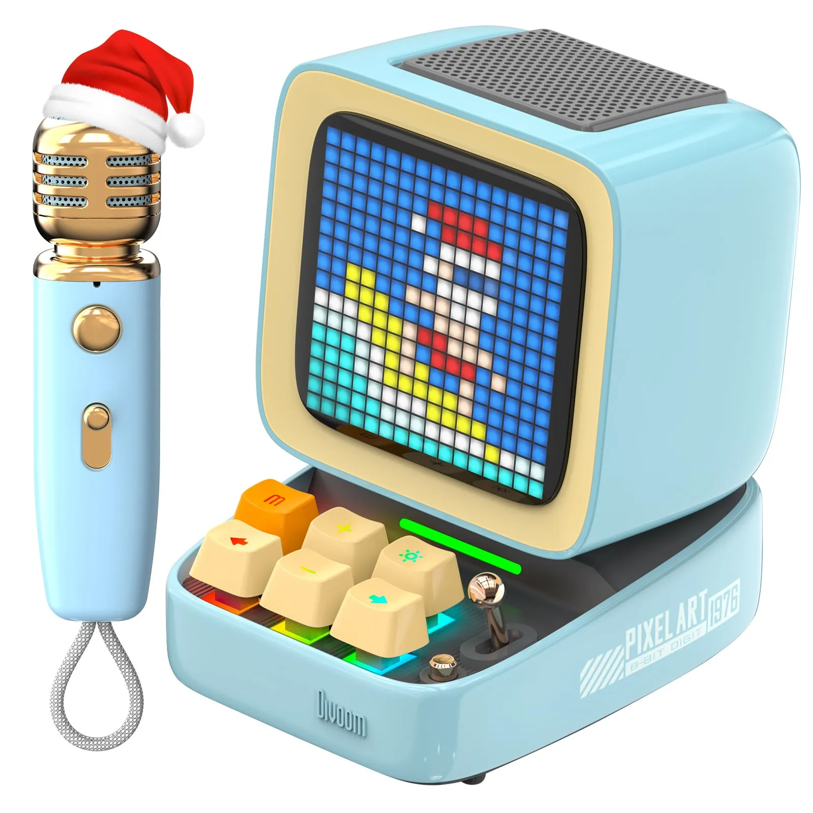 Divoom Ditoo-Mic Mini Karaoke Machine Pixel Art Bluetooth Speaker