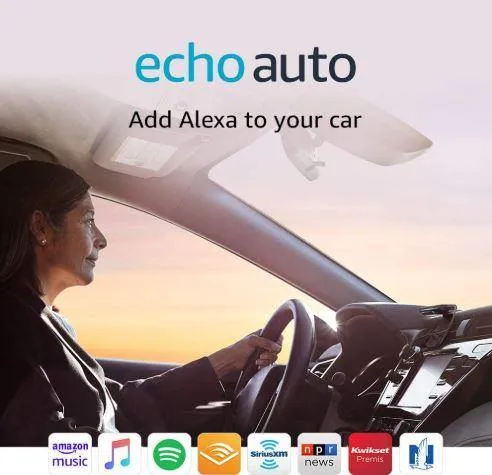 ECHA100 Echo Auto- Hands-free Alexa in your Car with your Phone