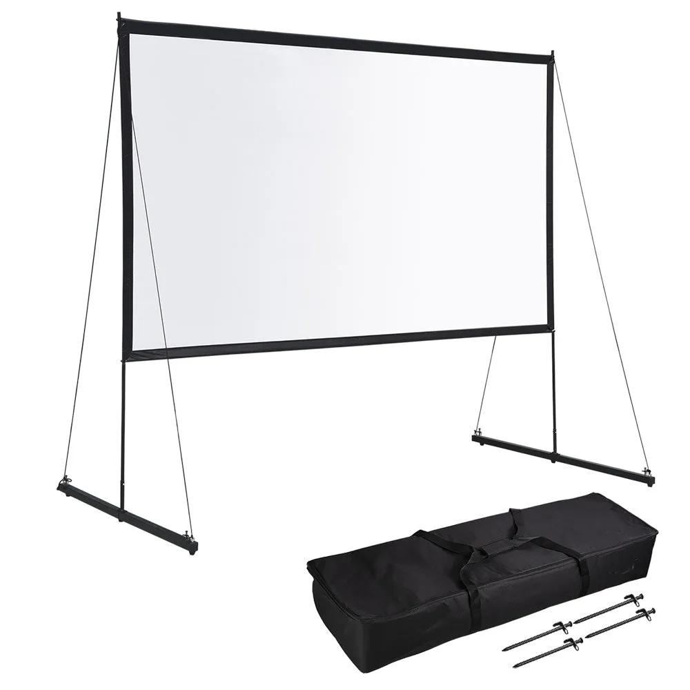 Ecom Portable Freestand Front Projector Screen w/ Legs 120" 16:9