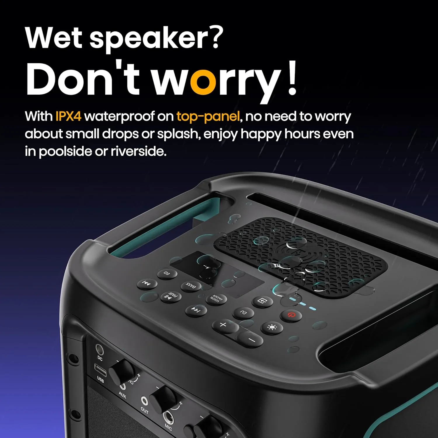 Hisense Party Rocker One 300W Portable Bluetooth Party Speaker HP100