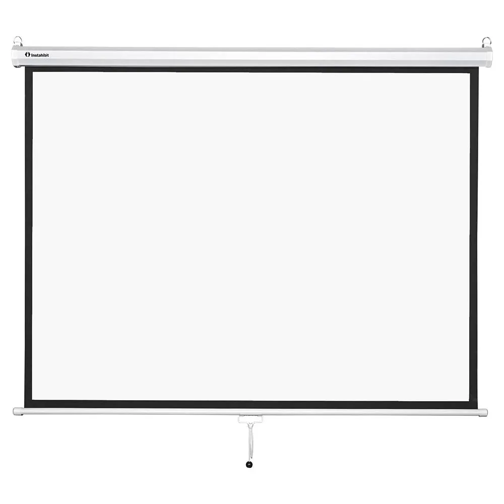 Instahibit Wall/Ceiling Mounted Pull Down Projector Screen 72" 4:3