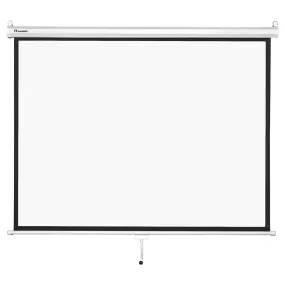 Instahibit Wall/Ceiling Mounted Pull Down Projector Screen 72" 4:3