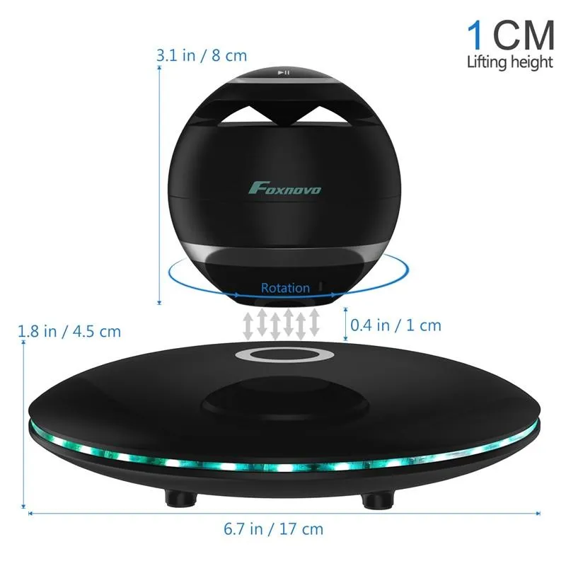 Levitating Portable LED Bluetooth Speaker