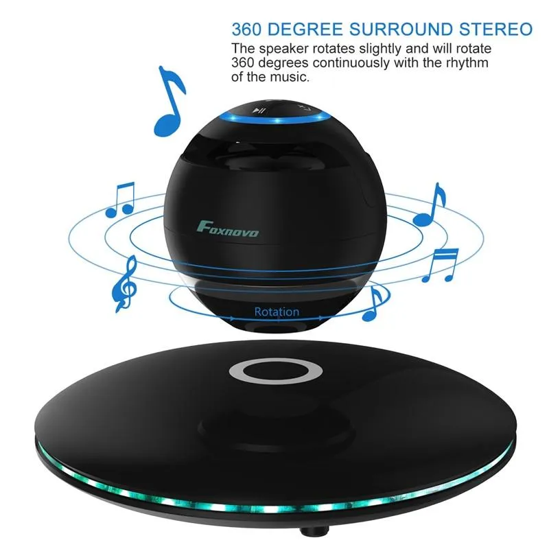 Levitating Portable LED Bluetooth Speaker