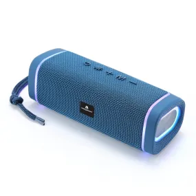 Max Power Water Resistant & Dust Proof Bluetooth Speaker W/ LED Lights - Blue