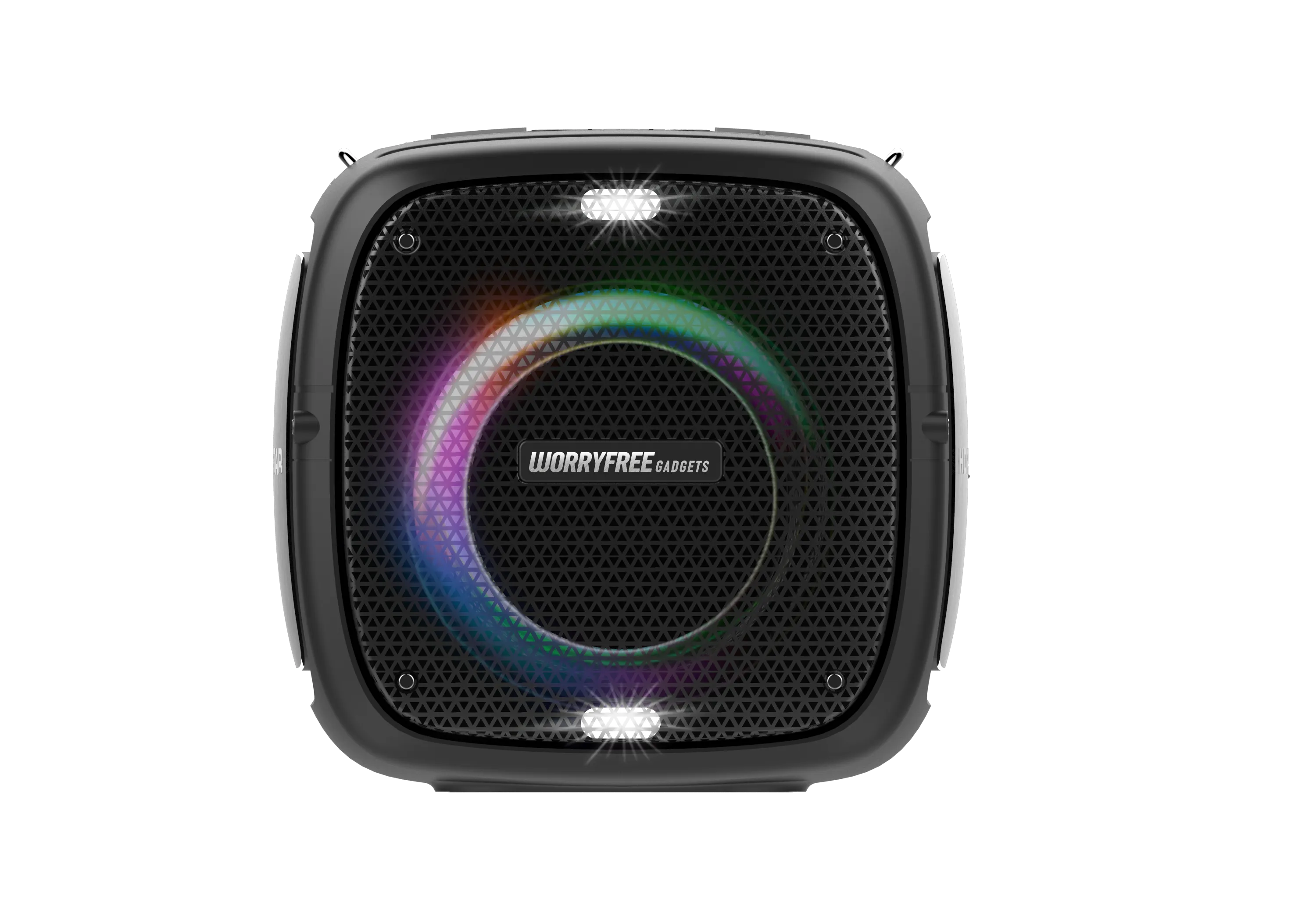 Party One Wireless 80W Bluetooth Speaker with Two Microphones, Black