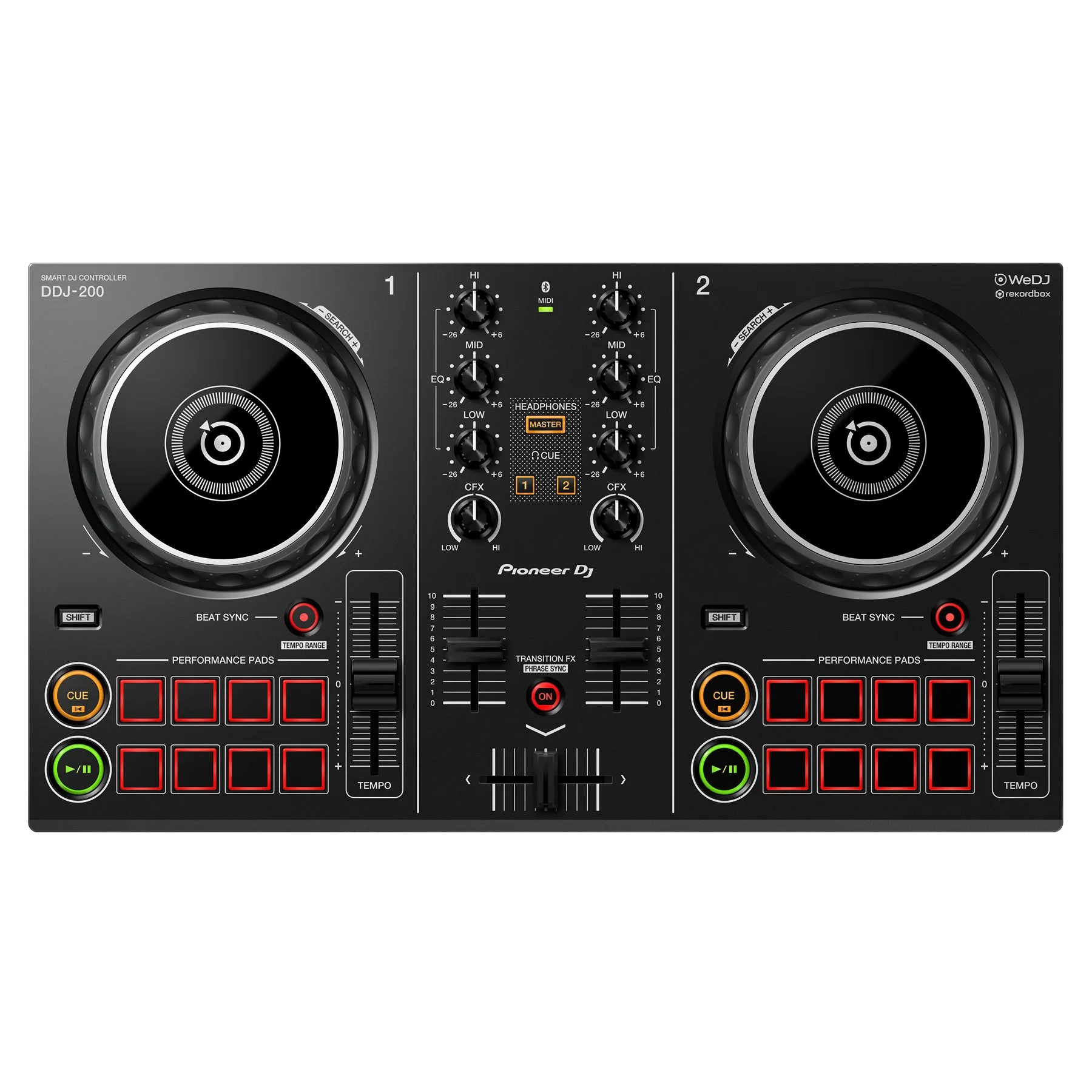 Pioneer DJ DDJ-200 2-channel Smart DJ Controller