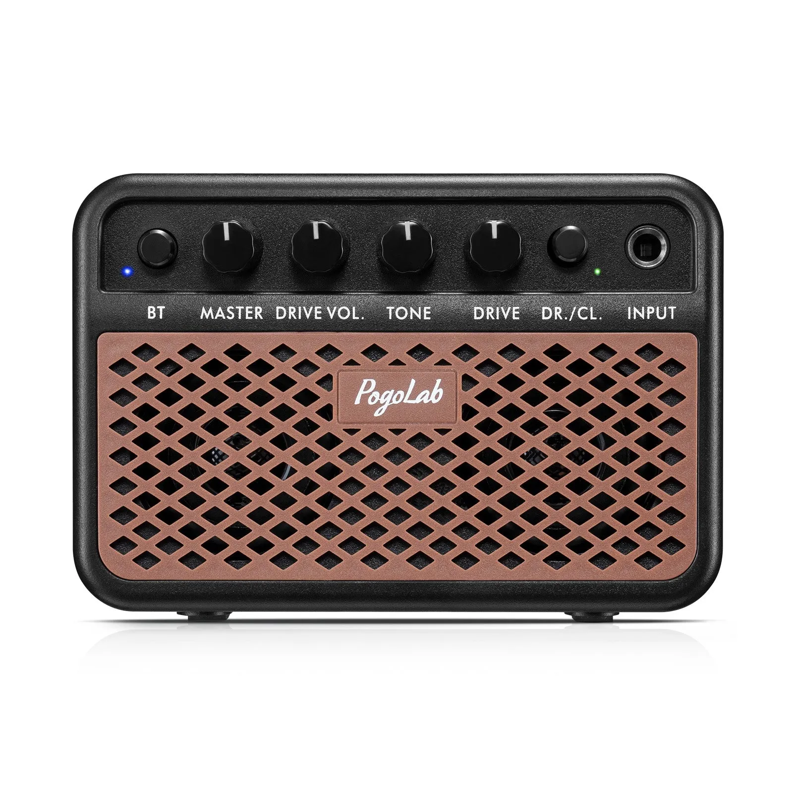 POGOLAB Mini Guitar Amp 5W Clean&Drive Effects 2 Channels Bluetooth w/ Headphone Jack