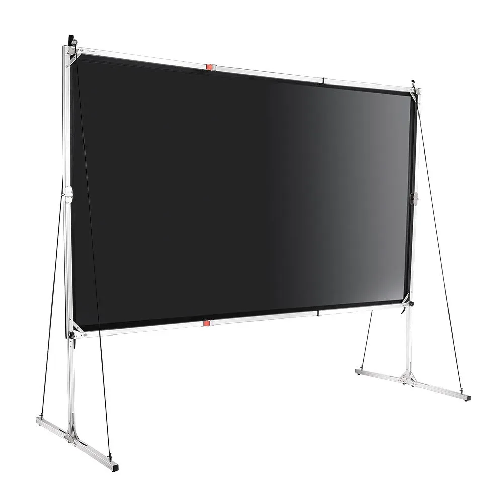 Portable Freestanding Front Projector Screen w/ Legs 100" 16:9