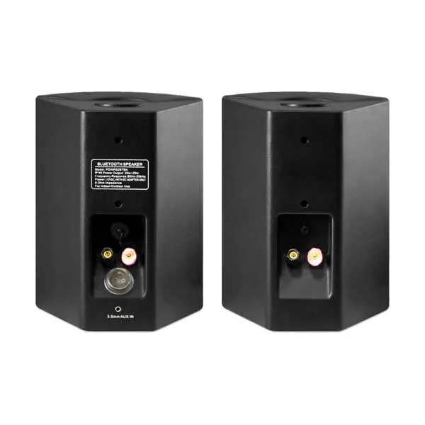 Pyle PDWR52BTBK 5.25" Black Indoor/Outdoor Wall Mount Bluetooth Speakers