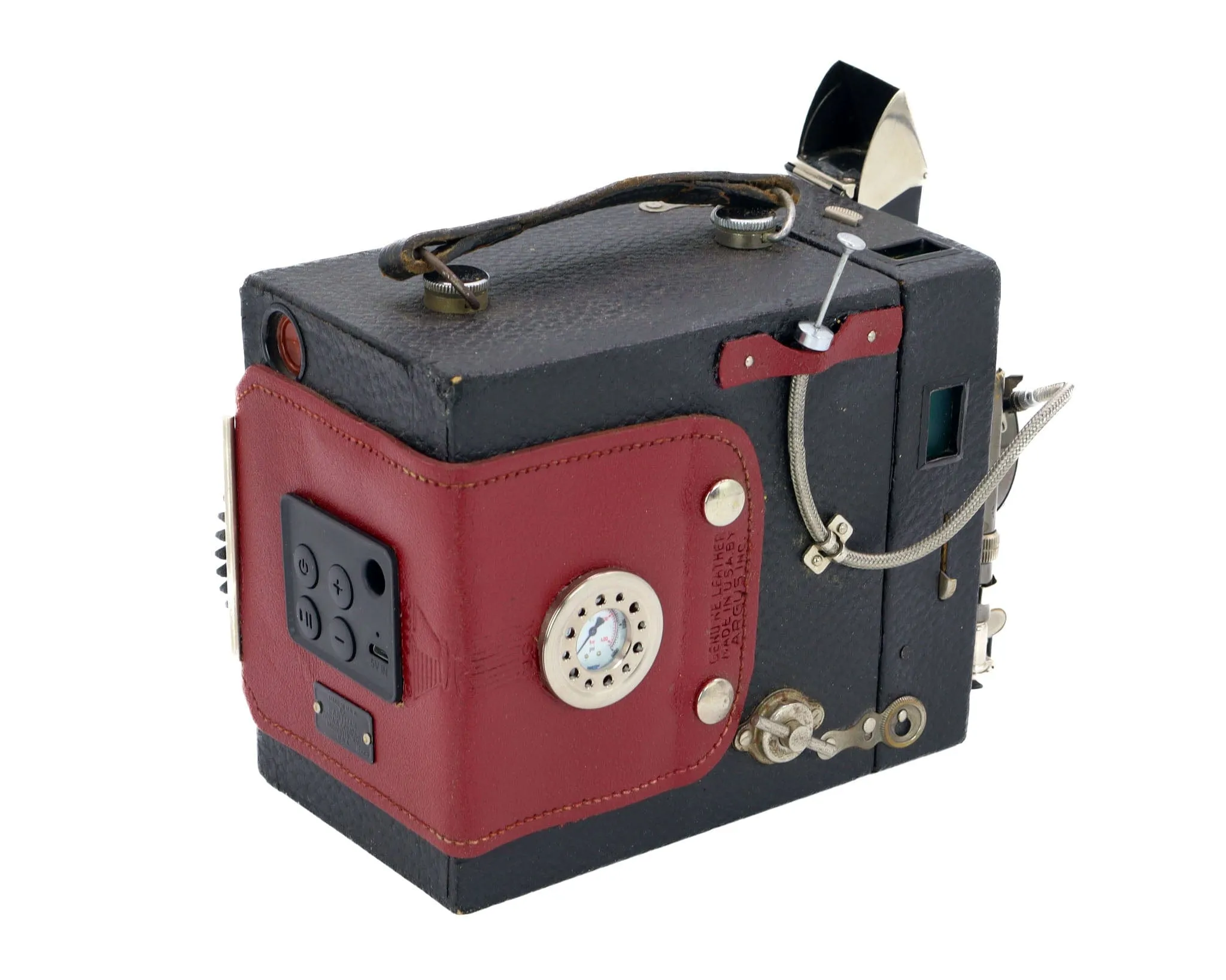 "The Red Baron VI" Steampunk Bluetooth Speaker, Gifts for Geeks, Electronic Audio gadget, signed & numbered artwork