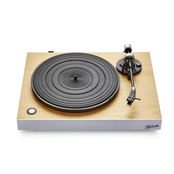 Roberts Stylus Luxe Direct Drive Turntable and Klipsch Heritage ProMedia 2.1 Bluetooth Speaker System Walnut HiFi Package