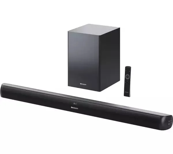 Sharp HT-SBW202 2.1 Soundbar with Wireless Subwoofer Black