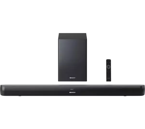 Sharp HT-SBW202 2.1 Soundbar with Wireless Subwoofer Black