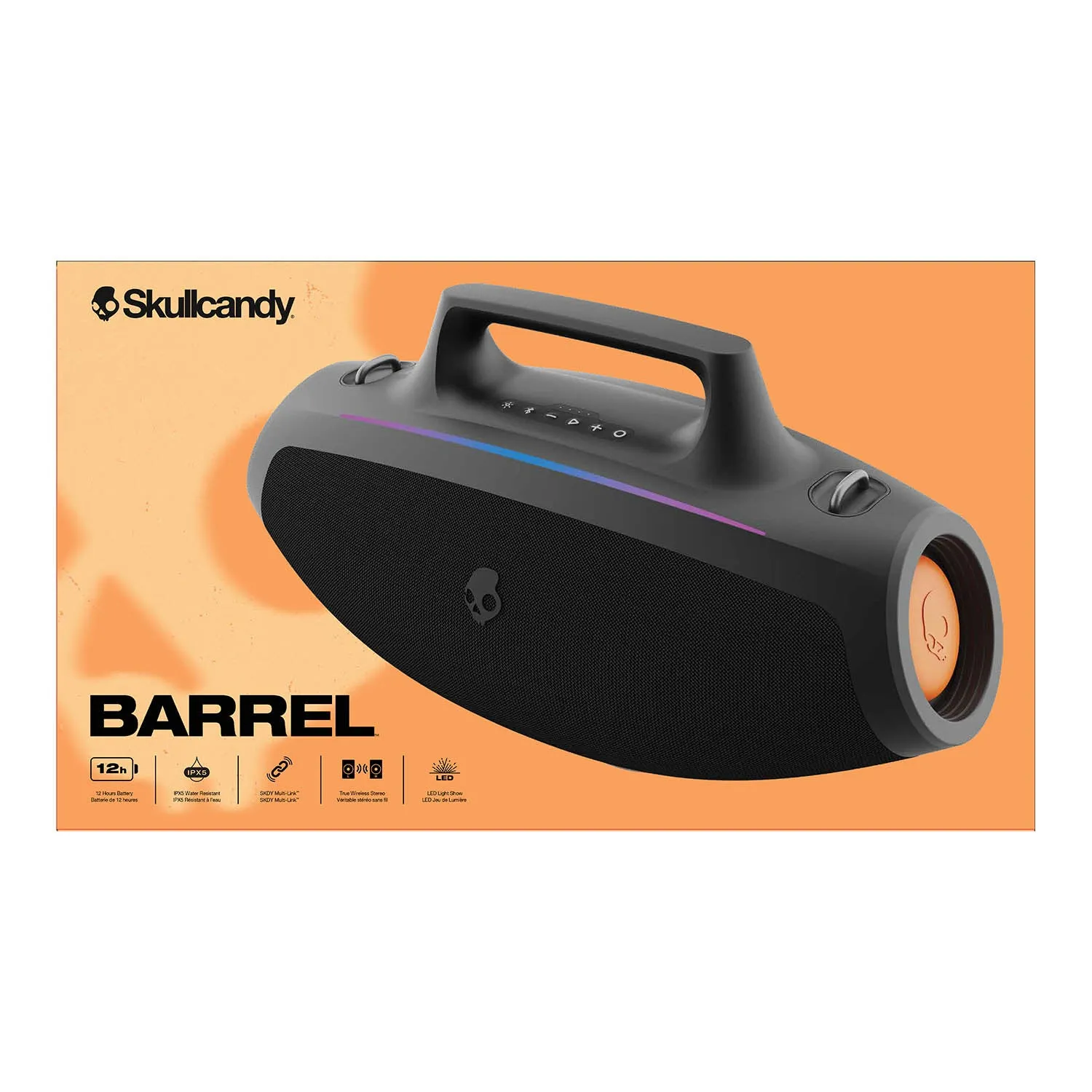 Skullcandy Barrel Boombox Wireless Speaker - Black