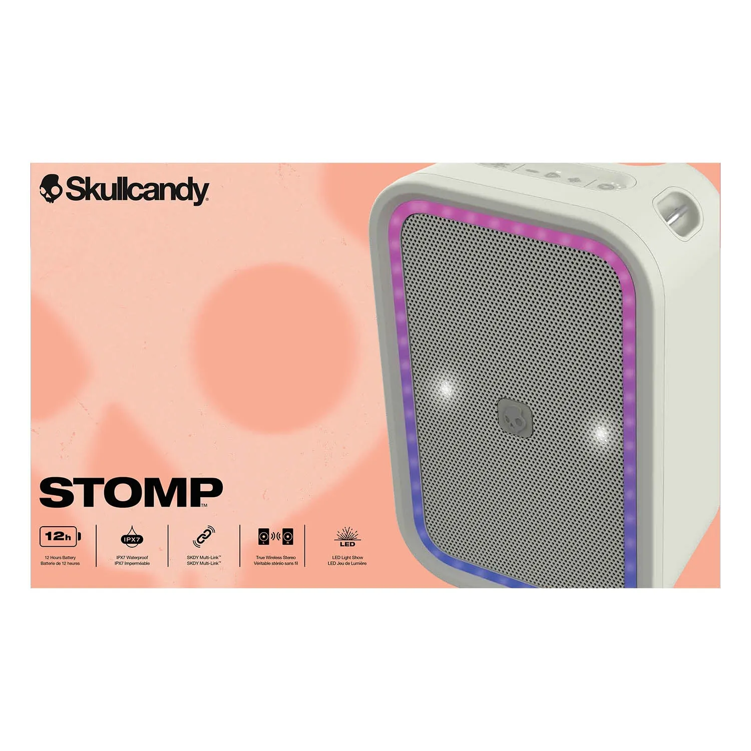 Skullcandy Stomp Portable Wireless Party Speaker - Bone