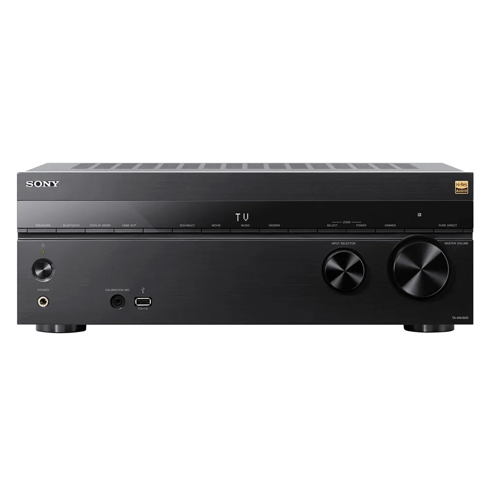 Sony TA-AN1000 7.12 Ch 8K Dolby Atmos AV Amplifier with Wharfedale DX3 HCP 5.1 Black Speaker Package