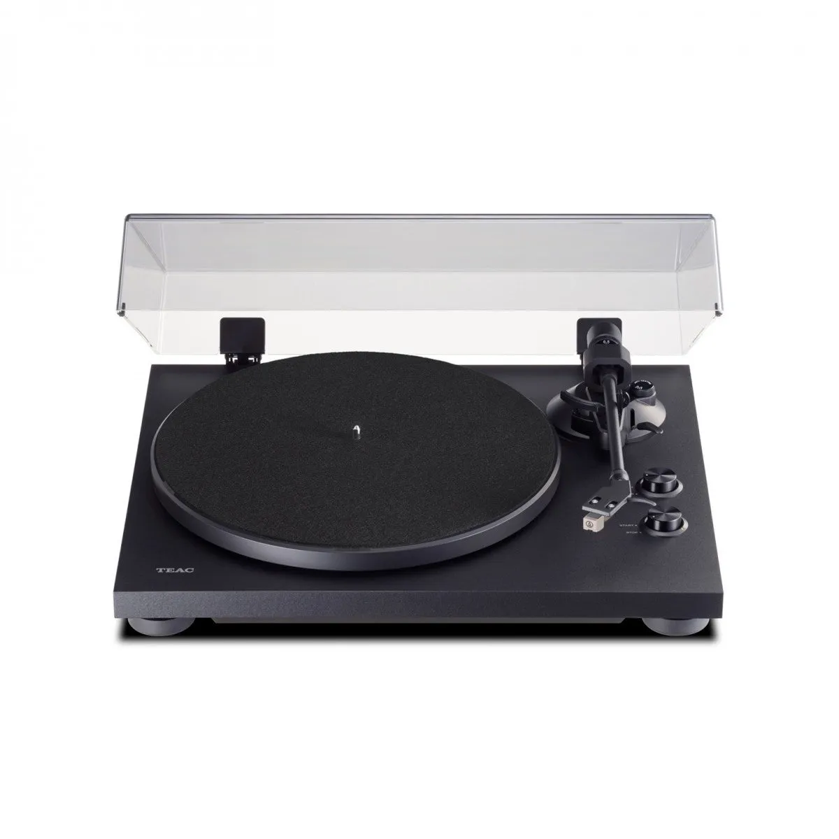 Teac TN-280BT-A3 Bluetooth Turntable Black with Ruark MR1 MK2 Active Bluetooth Speakers Pair Soft Grey