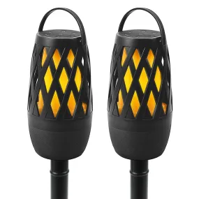 TikiTunes Pro 2-Pack Bundle - Portable Bluetooth Speakers with Pole & Ground Stakes